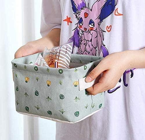 Canvas Fabric Basket with Handle - Prime Avenue