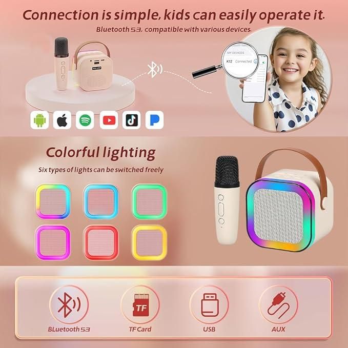 Portable Bluetooth Speaker with Wireless Microphone - Prime Avenue