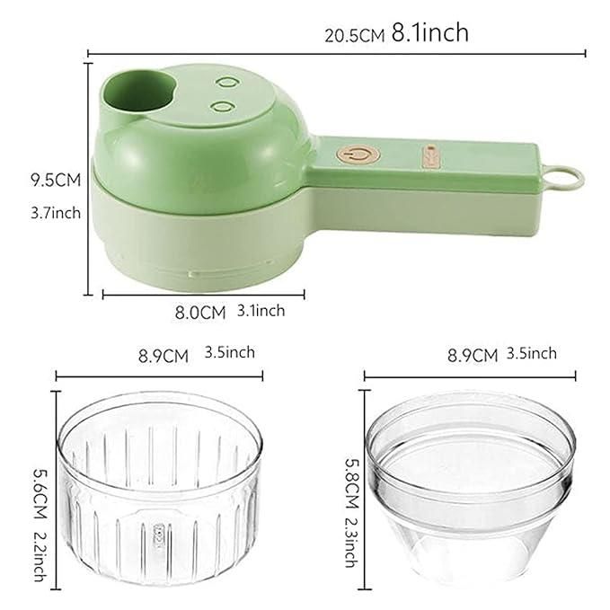 4-in-1 Electric Vegetable Cutter, Slicer, Grater, Chopper - Prime Avenue