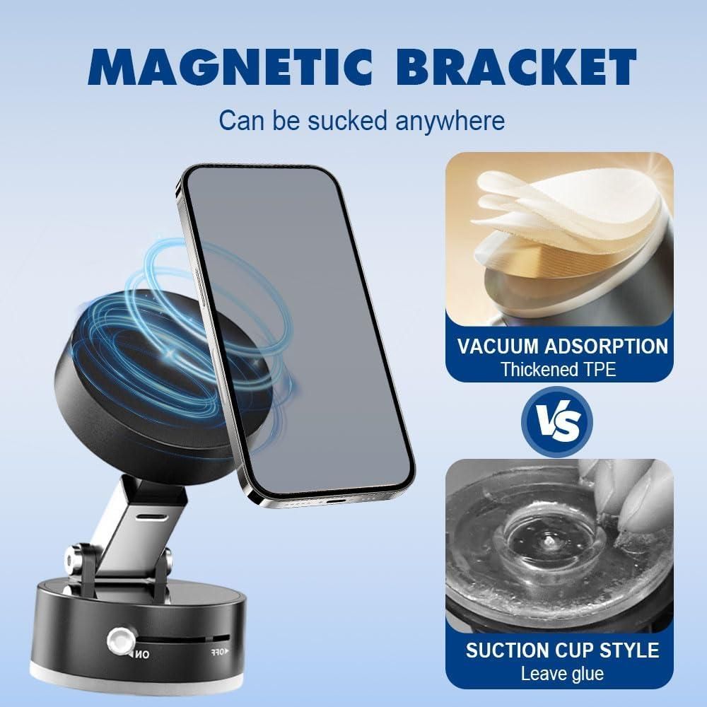 Vacuum Magnetic Suction Phone Holder - Prime Avenue