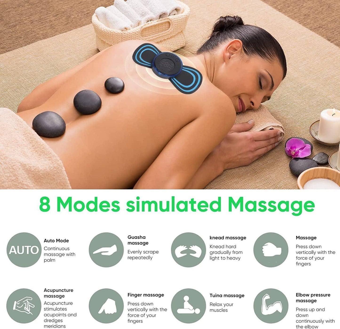 Reusable EMS Bioelectric Acupoints Massager Pad - Prime Avenue