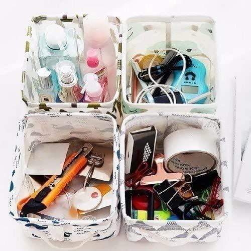 Canvas Fabric Basket with Handle - Prime Avenue