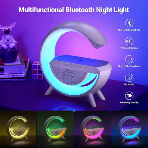 G-Shape LED Wireless Charging Speaker Lamp - Prime Avenue