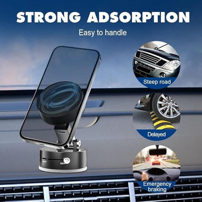 Vacuum Magnetic Suction Phone Holder - Prime Avenue