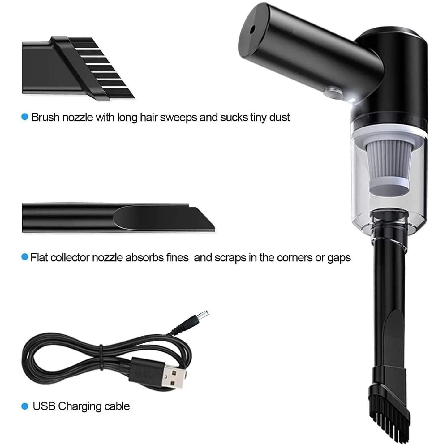 3 In 1 Rechargeable Mini Vacuum Cleaner - Prime Avenue
